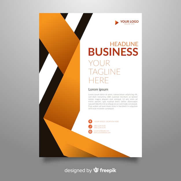 Business flyer abstract template