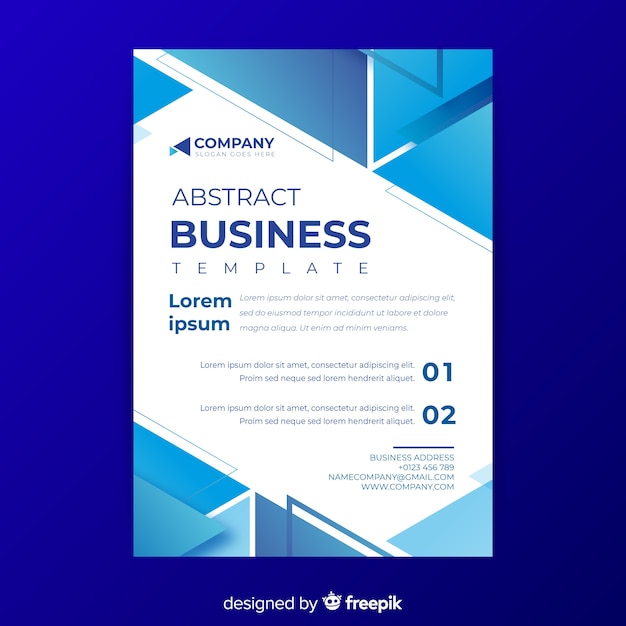 Business flyer abstract template