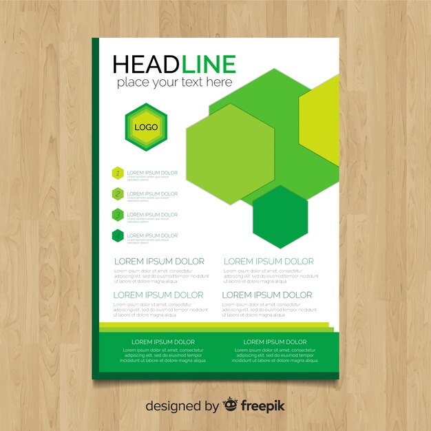 Free vector business flyer concept