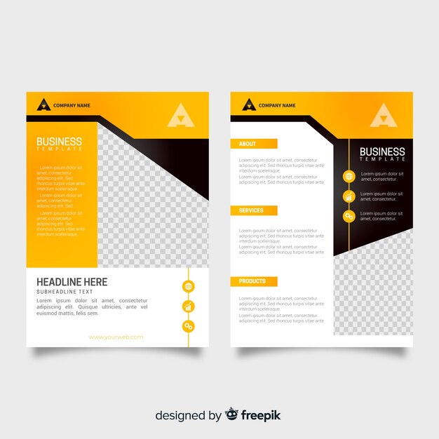 Business flyer concept