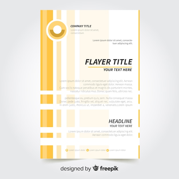 Free vector business flyer concept