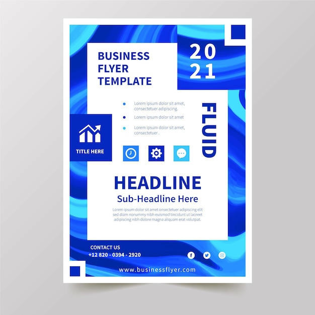 Business flyer template concept