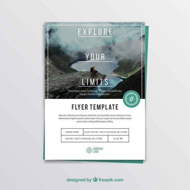 Free vector business flyer template