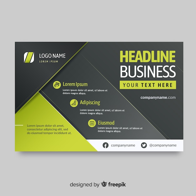Free vector business flyer template