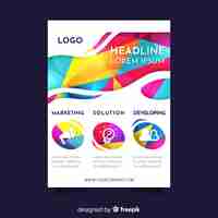 Free vector business flyer template