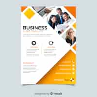 Free vector business flyer template