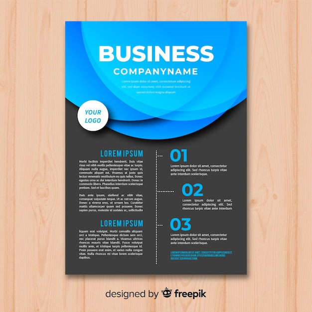 Free vector business flyer template