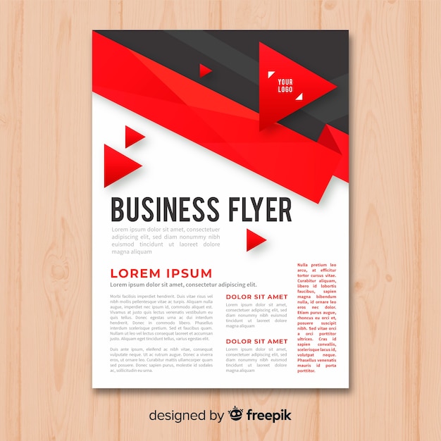 Free vector business flyer template