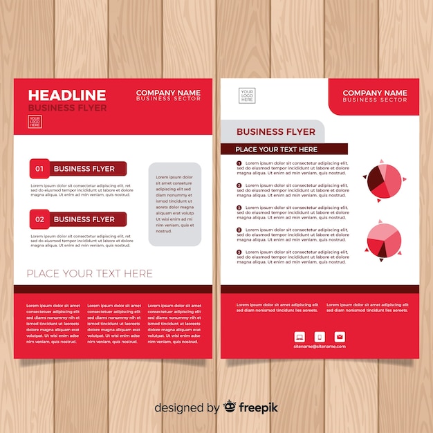 Free vector business flyer template