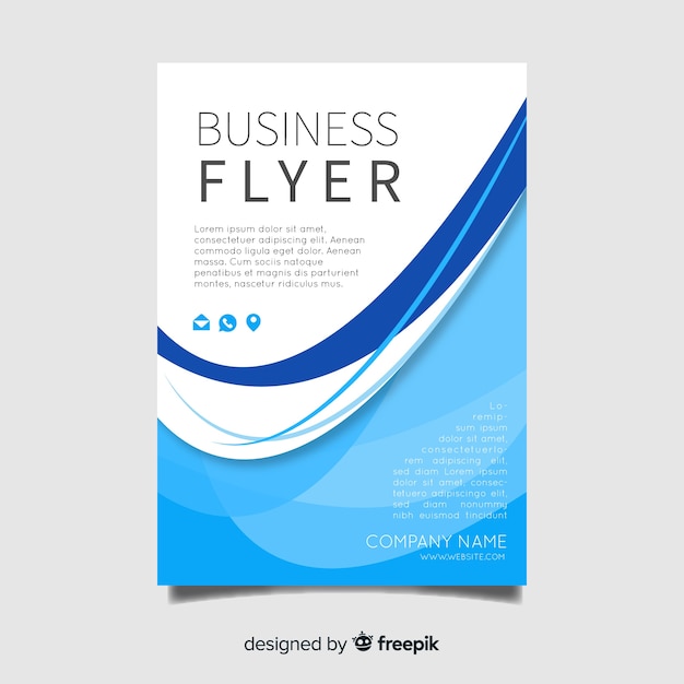 Free vector business flyer template