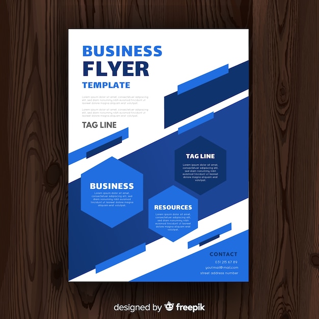 Free vector business flyer template