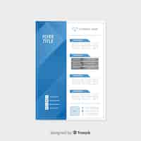 Free vector business flyer template