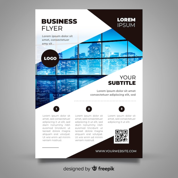 Free vector business flyer template