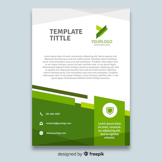 Free vector business flyer template