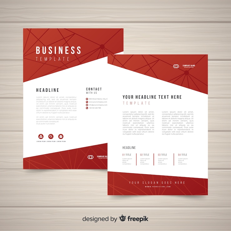 Free Vector business flyer template