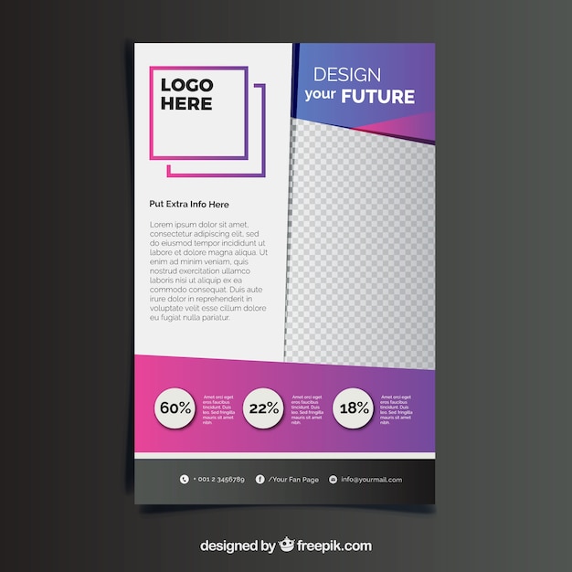 Free vector business flyer template