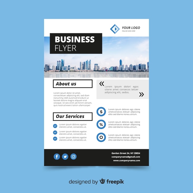 Business flyer template