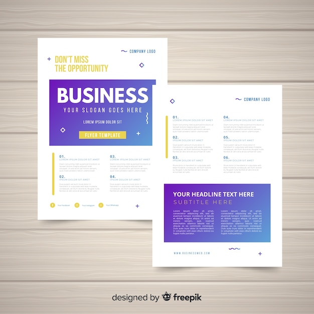 Business flyer template