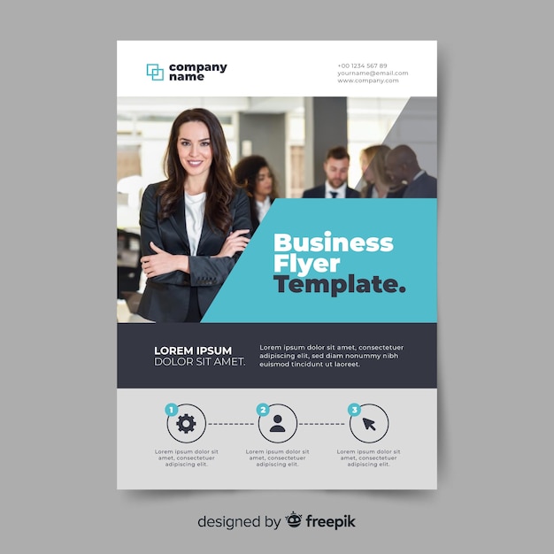 Free vector business flyer template