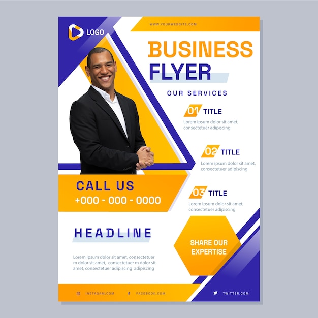 Business flyer template