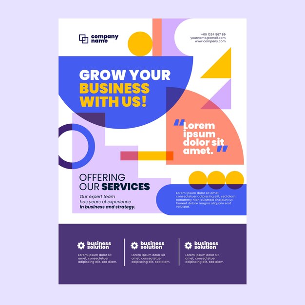 Business flyer template