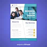 Free vector business flyer template