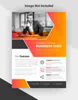 Free vector business flyer template