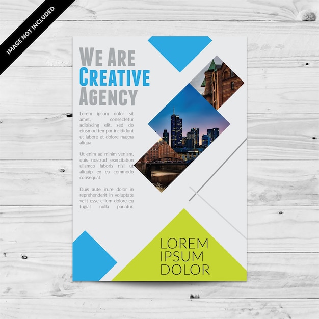 Business flyer triangle design