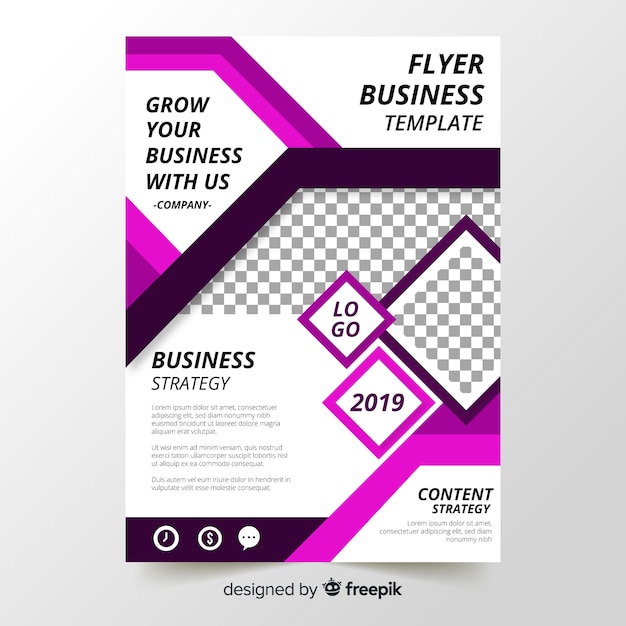 Free vector business flyer