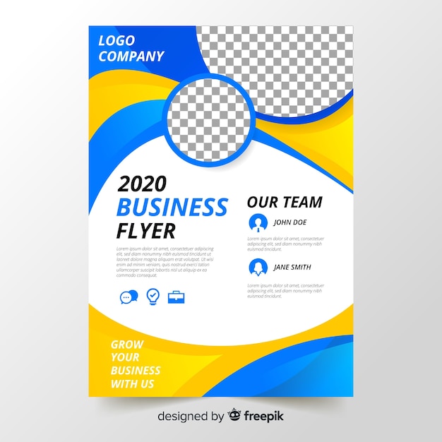 Free vector business flyer