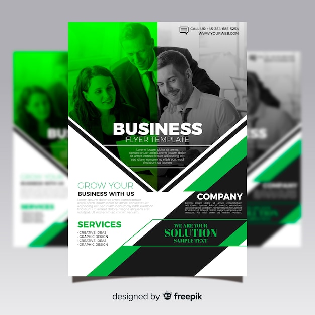 Free vector business flyer