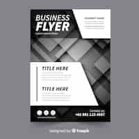 Free vector business flyer