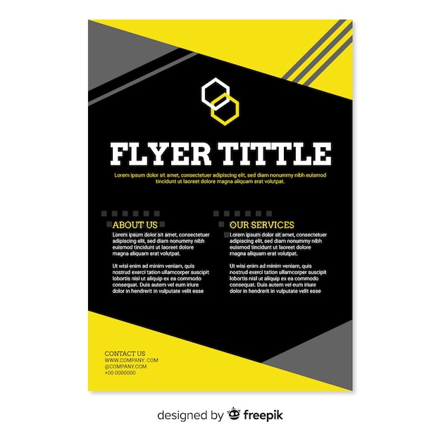 Free vector business flyer