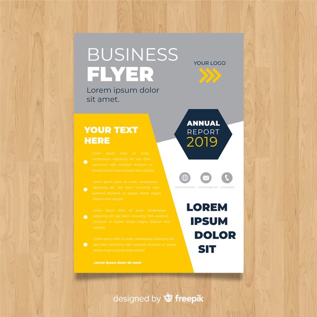 Free vector business flyer