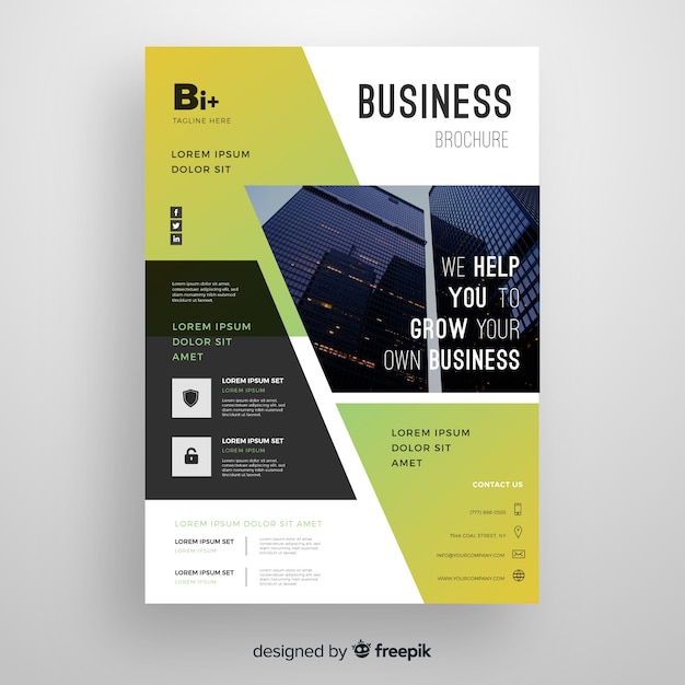 Free vector business flyer