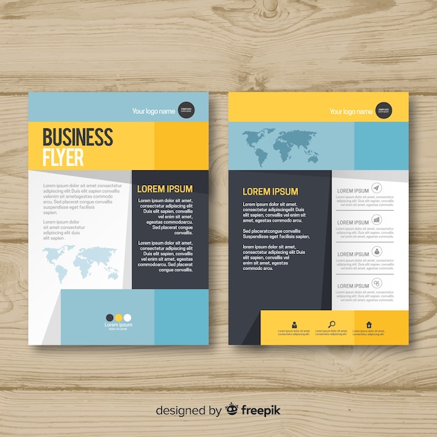 Free vector business flyer