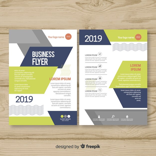 Free vector business flyer