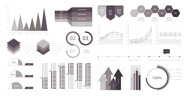 Free vector business graph infographic