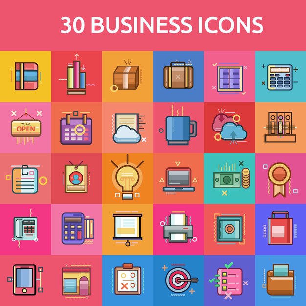 Business icons collectionb