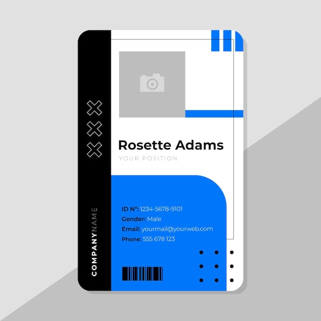 Free vector business id card template