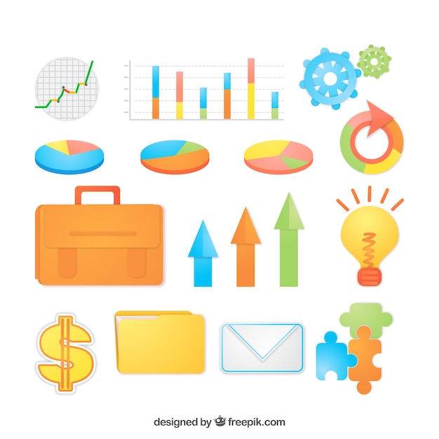 Business infographic element collection