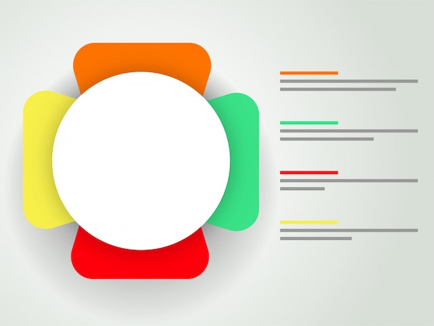 Layout di modelli di infographic aziendale.