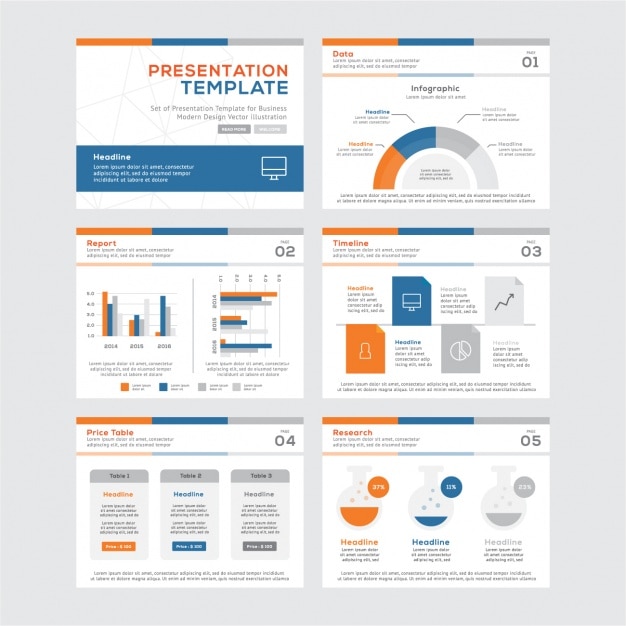 Free Vector business infographic template