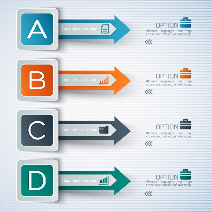 Free Vector business infographic template