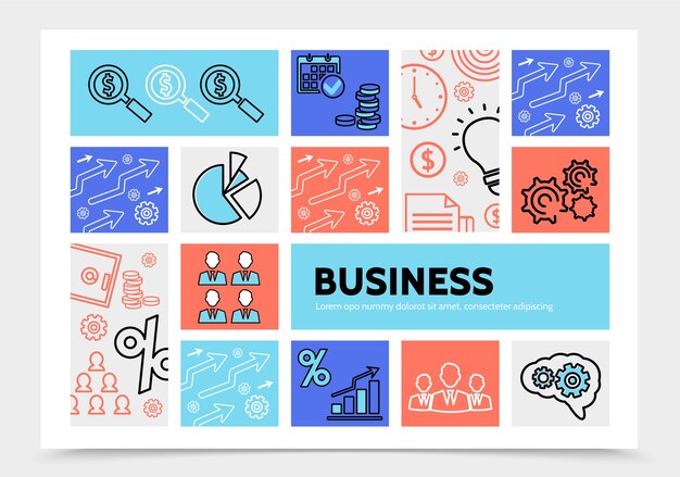 Business infographic template