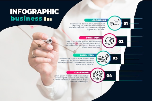 Modello di business infografica