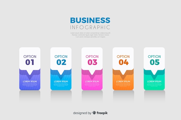 Шаблон бизнес инфографики