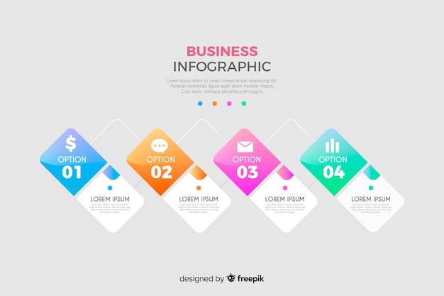비즈니스 infographic 템플릿