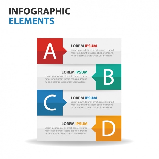 Business infographic with four phases