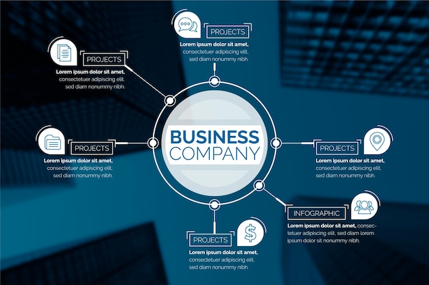 Бизнес инфографики с изображением